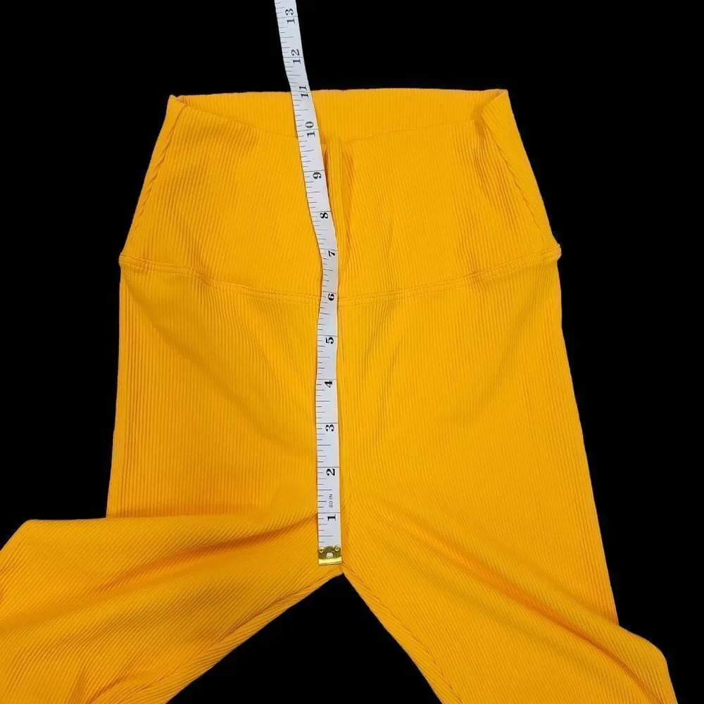 Koral Exceed Rib High Rise Legging - Mango - Picture 7 of 12